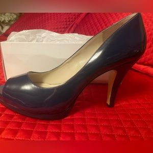 Blue stiletto heels